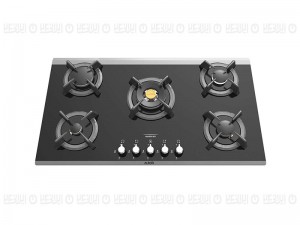 اجاق گاز رومیزی 5 شعله آلتون مدل IG529F شیشه ای با سر شعله ساباف ایتالیا