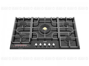 اجاق گاز رومیزی 5 شعله آلتون مدل IG535DB شیشه ای تایمردار با سر شعله ساباف ایتالیا