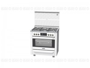 اجاق گاز مبله فردار آلتون مدل MX5W سفید تایمر دیجیتال لمسی