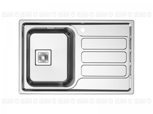 سینک ظرفشویی آلتون مدل ST- 801 L  استیل توکار لگن چپ