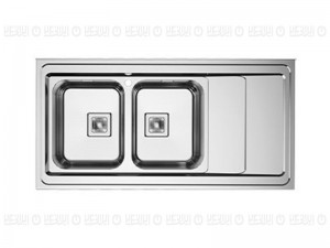 سینک ظرفشویی آلتون مدل SR - 1202 L  استیل روکار لگن چپ