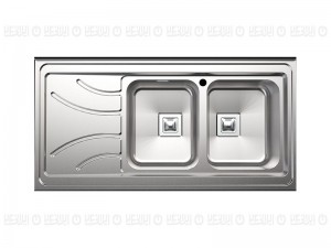 سینک ظرفشویی آلتون مدل SR - 1203 R  استیل روکار لگن راست