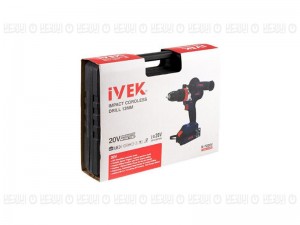 دریل شارژی چکشی 20 ولت(براشلس) K-7220v ایوک