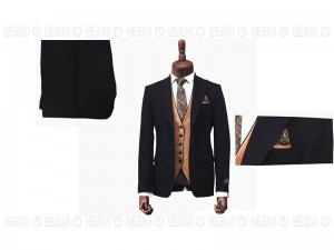 کت و شلوار کرپ گاباردین پارچه ترک  مدل تک دکمه -دو چاک تیکن