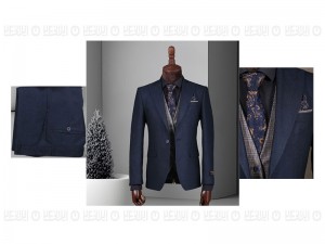 کت و شلوار تک دکمه دو چاک پارچه ترک تیکن