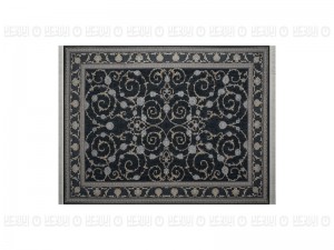 فرش پاتریس طرح 291 مشکی ۷۰۰ شانه