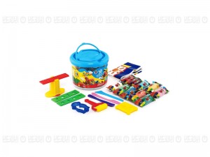 خمیربازی سطلی 10رنگ آریا