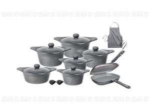 سرویس قابلمه 2+15 پارچه MGS طرح کره ای C