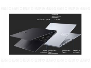 لپ تاپ 16 اینچی ایسوس مدل Vivobook 16X K3605ZF-RP752-i7 12700H-16GB DDR4-512GB SSD-RTX2050-IPS