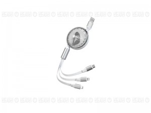 کابل تبدیل جمع شونده USB به USB-C / microUSB / لایتنینگ پرووان مدل PCC118R