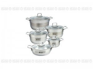 سرویس قابلمه 10 پارچه استیل MGS