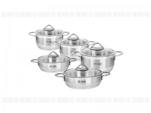 سرویس قابلمه 10 پارچه استیل MGS