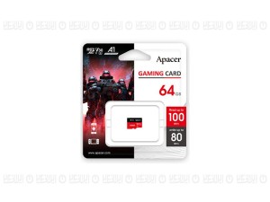 کارت حافظهMicroSDXC اپیسر مدلGaming card استاندارد XC CL10 U3 سرعت 100/80MBps ظرفیت 64 گیگابایت