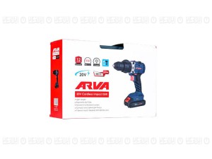 دریل شارژی چکشی براشلس ۲۰ ولت آروا مدل ۵۸۱۹