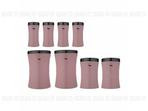 سرویس آشپزخانه 8پارچه کریستالی ام جی اس صورتی لاکی