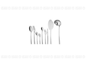 سرویس قاشق و چنگال 86 پارچه ناب استیل مدل فلورانس(جعبه مشکی)