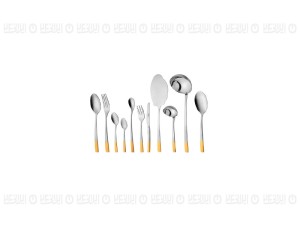 سرویس قاشق و چنگال 86 پارچه ناب استیل مدل فلورانس(جعبه سفید)