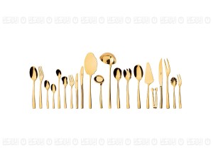 سرویس قاشق و چنگال 136 پارچه ناب استیل مدل فلورانس-پایه دار