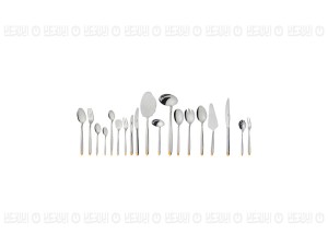 سرویس قاشق و چنگال 136 پارچه ناب استیل مدل پالرمو-پایه دار