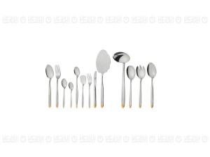 سرویس قاشق و چنگال 116 پارچه ناب استیل مدل پالرمو (جعبه گردویی)