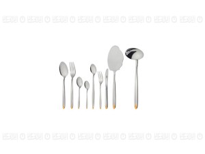 سرویس قاشق و چنگال 57 پارچه ناب استیل مدل پالرمو