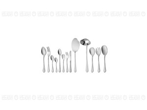 سرویس قاشق و چنگال 116 پارچه ناب استیل مدل ونیز (جعبه گردویی)