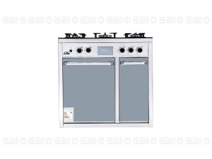 اجاق گاز طرح فر لایف مدل 512 تیتانیوم