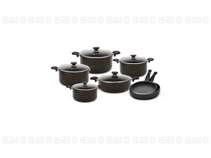 سرویس 12 پارچه زرساب با درب شیشه ای،مدل ویولت VL-7800