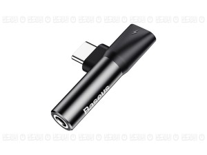 مبدل اتصال همزمان شارژر تایپ سی و هندزفری  باسئوس مدل CATL41-01