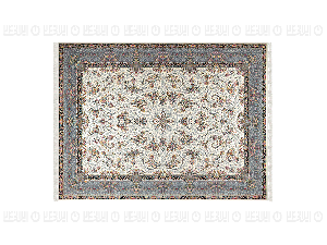 فرش پاتریس طرح پیچک رنگ کرم 1200 شانه