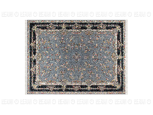 فرش پاتریس طرح پیچک رنگ طوسی 1200 شانه