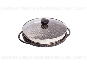 تابه گریل چدن دو طرفه نالینو مدلSpiza28 (با درب شیشه)
