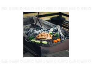 تابه گریل چدن دو طرفه مدل Spiza (با درب شیشه)