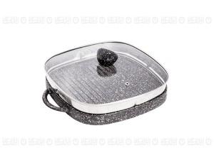 تابه گریل چدن دو طرفه نالینو مدل Lorenz (با درب شیشه)