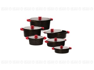 سرویس12 پارچه زرساب با درب شیشه ای،مدل مُنارک  MK-8450