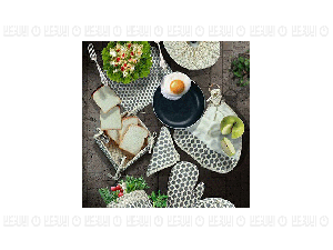 سرویس آشپزخانه 20 تکه رزین تاژ طرح کندو کتان