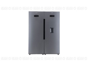 یخچال فریزر دوقلو لایف مدل مکس پلاس  آبریزدار استیل