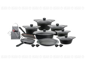 سرویس قابلمه 17 پارچه MGS طرح کره ایC