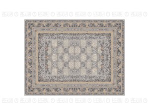 فرش پاتریس طرح آذرخش رنگ طوسی روشن 1200 شانه