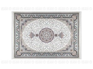 فرش پاتریس طرح طاووس رنگ کرم 1500 شانه
