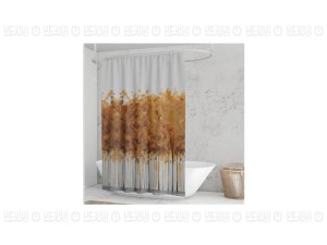 پرده حمام 140*190 طرح درخت  Tree رزین تاژ