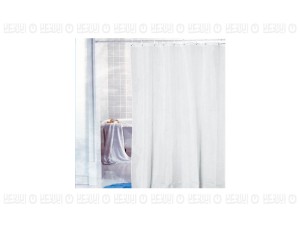 پرده حمام 140*190 طرح Simple White رزین تاژ