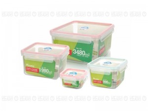 سرویس ظروف فریزری ۸ پارچه مربع کوتاه  هوم کت