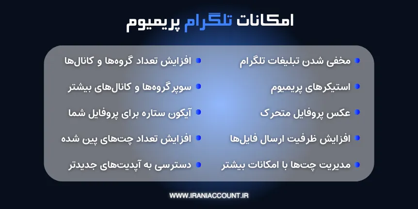 نسخه پیشرفته و ویژه تلگرام