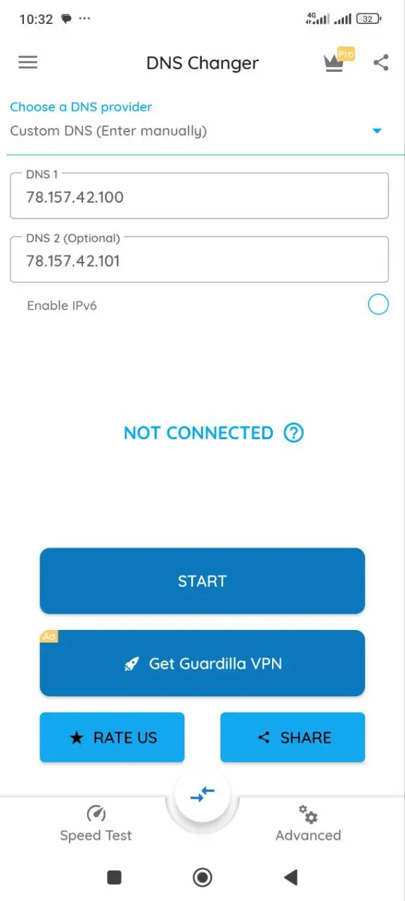نصب اپلیکیشن DNS Changer آیفون
