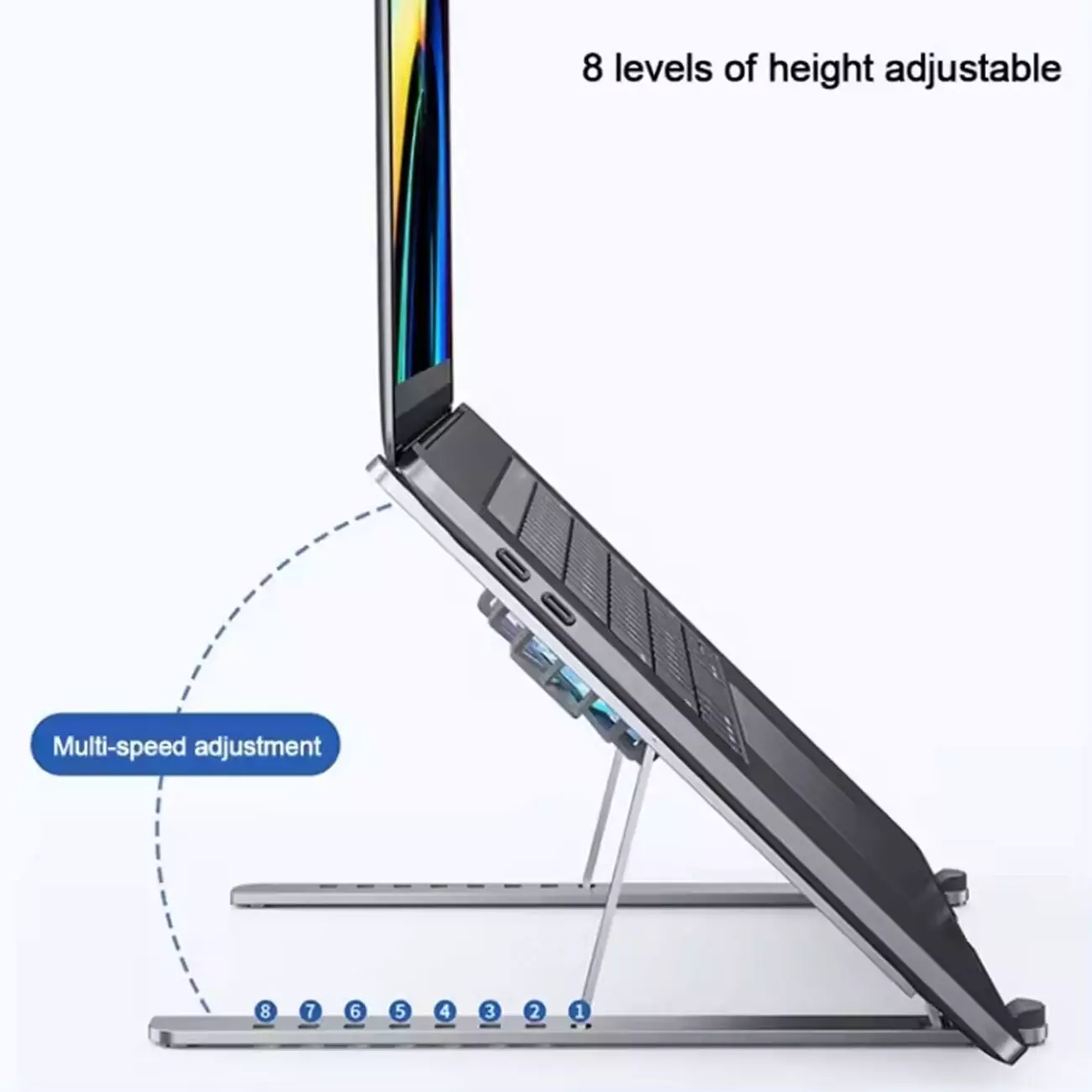 استند و پایه خنک کننده لپ تاپ و مک بوک تاشوی فلزی P11-F