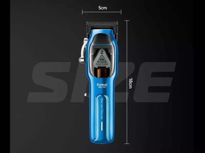 ماشین اصلاح موی سر و بدن حرفه‌ای شارژی کمی Kemei KM-1763 Hair Clippers Rechargeable Hair Trimmers For Salon