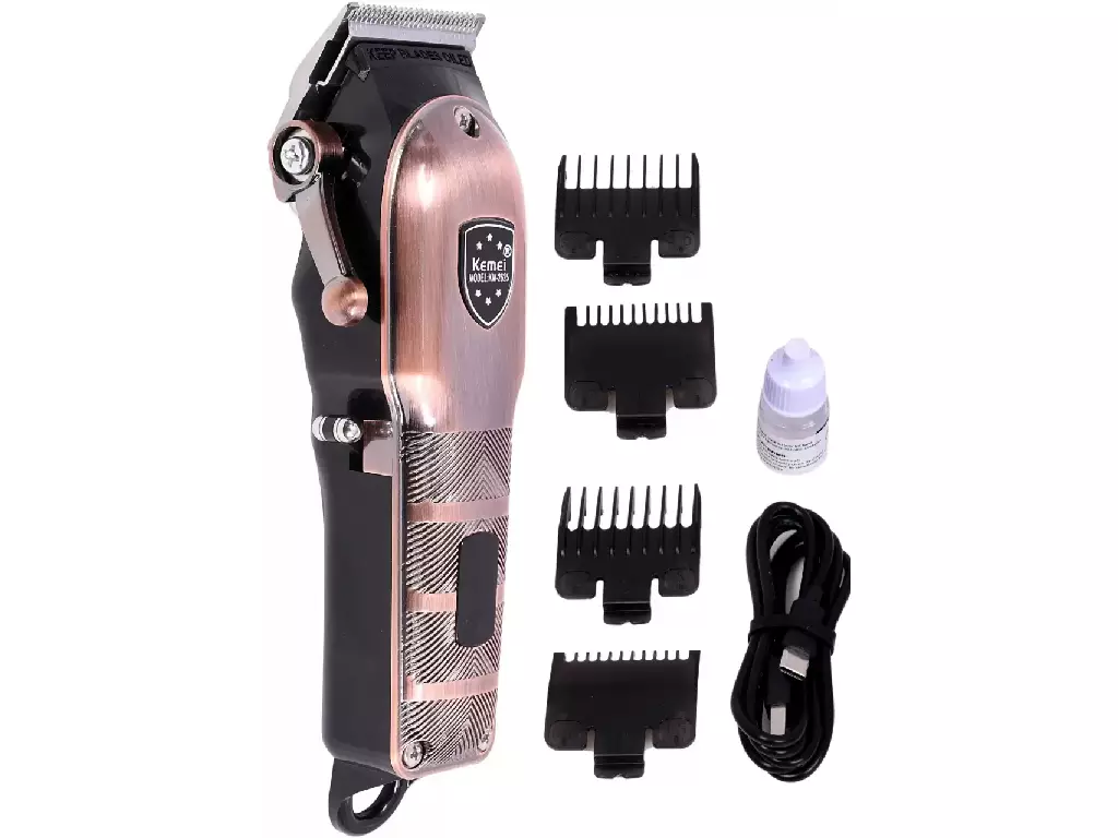 ماشین اصلاح موی سر و صورت شارژی کمی Kemei Metal Body Hair Clipper Trimmer KM-2625