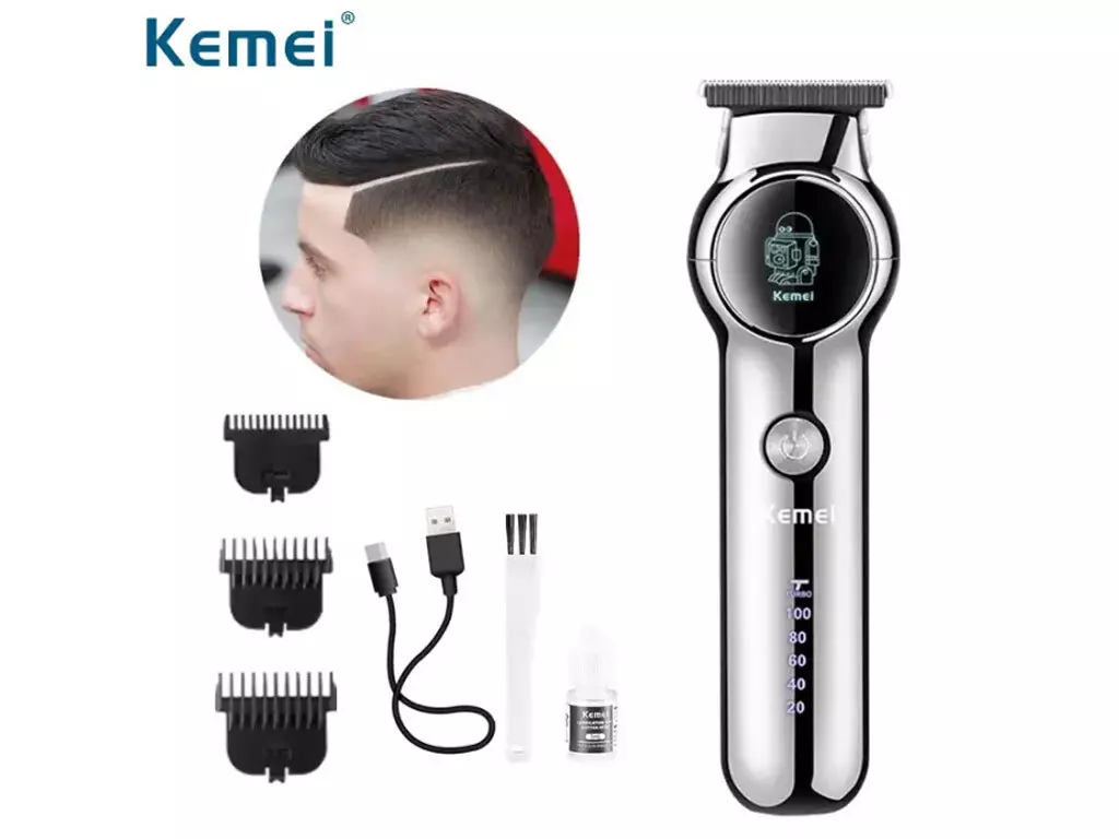 ماشین اصلاح موی سر و بدن شارژی کمی KEMEI Cordless Hair Trimmer km-1851