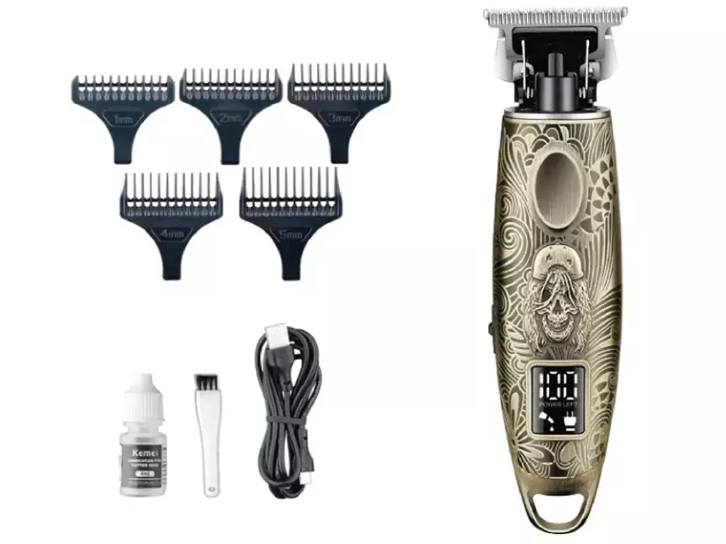 ماشین اصلاح موی سر و صورت شارژی کمی Kemei Cordless Man Barber Electric Hair Clipper KM-3298